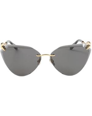 BVLGARI Serpenti Cat-Eye Sunglasses - Grey
