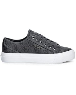 Guess Jelexa Monogram-Print Sneakers - White