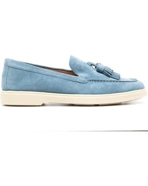 Santoni Suede Loafers - Blue