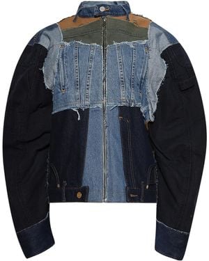 Natasha Zinko Upcycled Denim Jacket - Blue