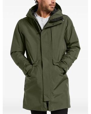 Didriksons Kenny Hooded Touch-Strap Coat - Green