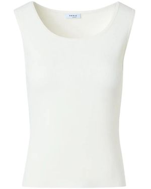 Akris Punto Scoop Neck Tank - White
