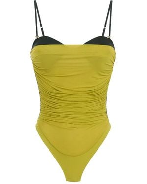 Elisabetta Franchi Ruched Bodysuit - Green