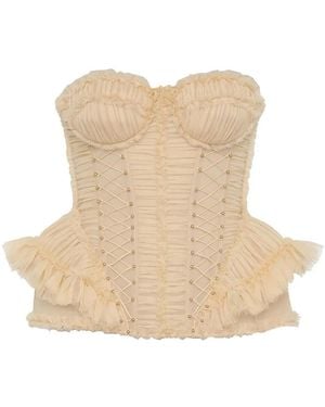 Zimmermann Frayed Rebellion コルセット - ナチュラル