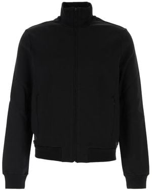 Gucci Jacke Aus Seiden-Baumwolljersey - Schwarz