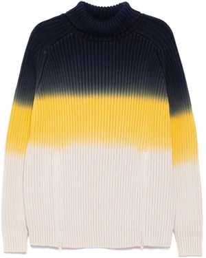 Monse Ombré Trui Met Rits - Blauw