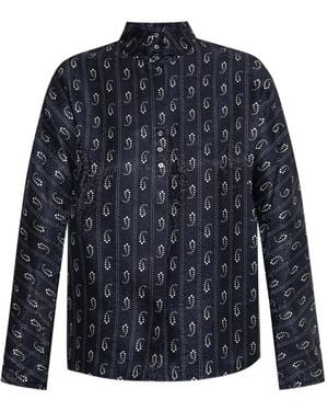 Tory Burch Bluse mit Paisley-Print - Blau