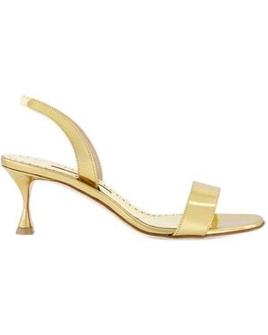 Manolo Blahnik 50Mm Cupisanpla Sandals - Metallic