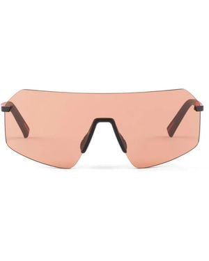Prada Linea Rossa Oversized Logo Sunglasses - Pink