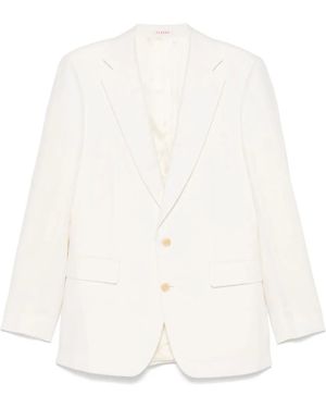 Fursac Linen Blazer - White