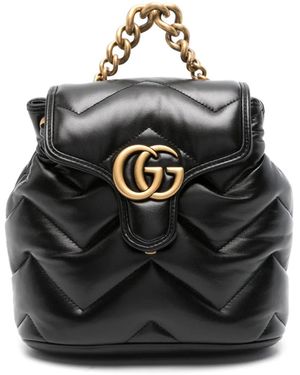 Gucci Gg Marmont Rucksack - Schwarz