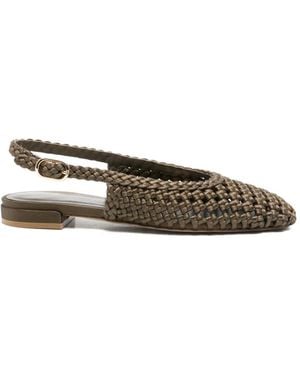 Stuart Weitzman Slingback Flat Court Shoes - Green