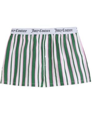Juicy Couture Striped Logo-Waistband Pyjama Bottoms - White