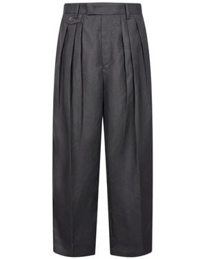 JNBY Pleated Cropped Pants - Gray