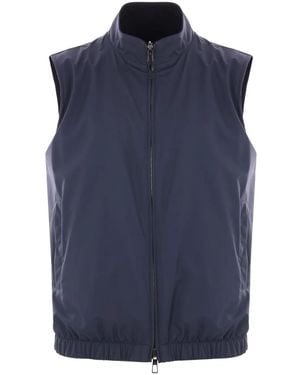 Loro Piana リバーシブル ベスト - ブルー