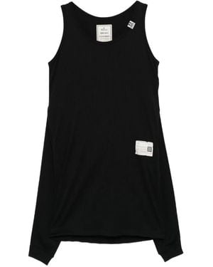 Maison Mihara Yasuhiro Robe Courte À Patch Logo - Black