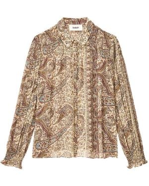 Ba&sh Hemd Mit Paisley-Print - Natur