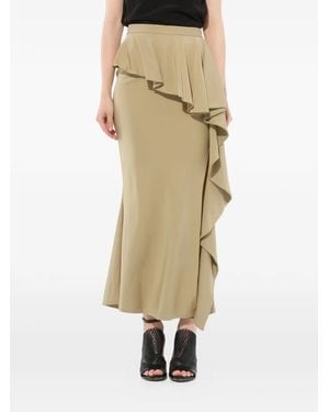 Givenchy Falda Larga Con Volantes - Neutro