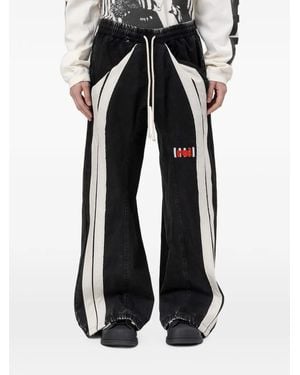 RRR123 Apocrypha Trappist Wide-Leg Trousers - Black