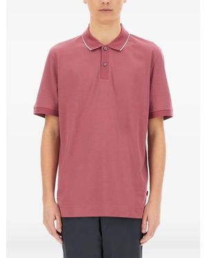 BOSS Tipped Polo Shirt - Red