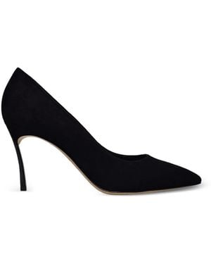 Casadei Blade Pointed-Toe Stiletto Pumps - Black