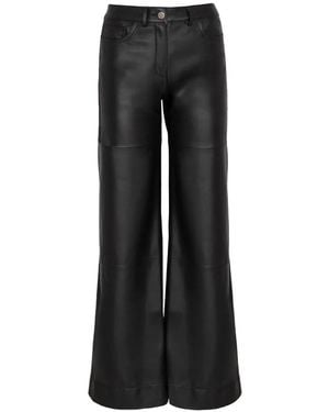 Raquel Diniz Beth Leather Trousers - Black