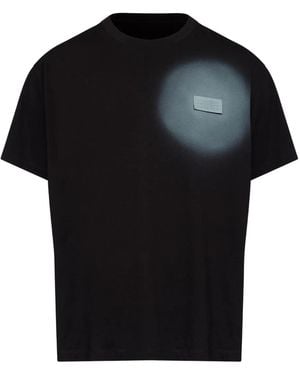 MM6 by Maison Margiela T-Shirt À Détail De Plaque - Black