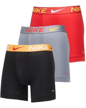Nike Set De Tres Bóxeres Con Logo En La Cinturilla - Blanco