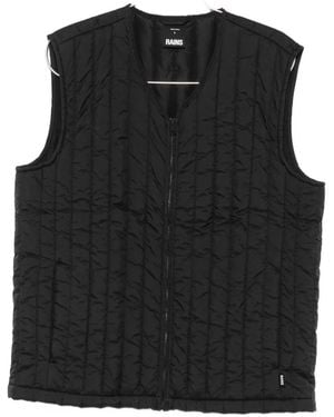 Rains Banja Liner Quilted Gilet - Black