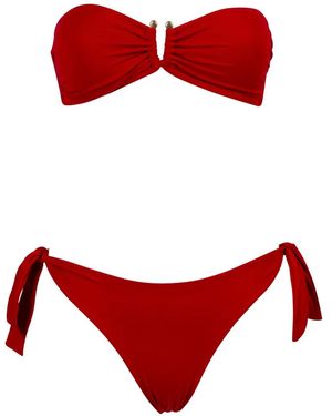 Fisico Tie Bikini - Red