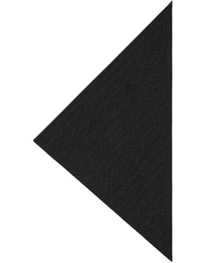 Bompard Sacha Cable-Knit Triangle Scarf - Black