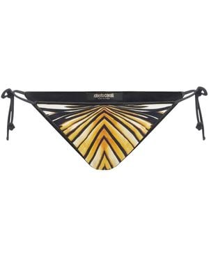Roberto Cavalli Ray Of Bikinislip Met Print - Metallic