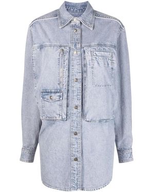 Isabel Marant Sobrecamisa Pearl de tejido chambray - Azul