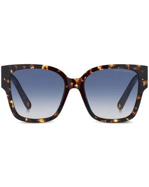 Marc Jacobs Sonnenbrille in Schildpattoptik - Blau