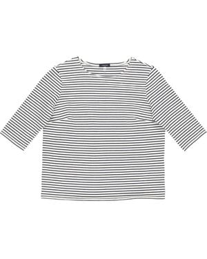 R13 Gestreiftes T-Shirt - Grau