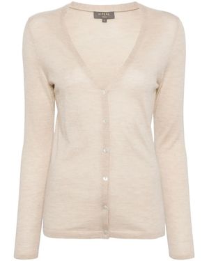 N.Peal Cashmere Mia Cashmere Cardigan - Natural