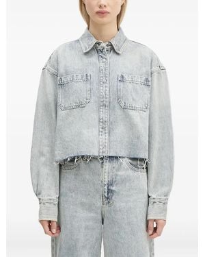 Ksubi Cutaway Ls Worn denim shirt - Grau