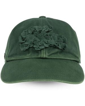 Lacoste X Lemarié Floral-Appliqué Cap - Green
