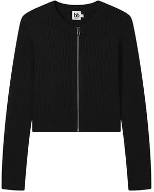 B+ AB Cárdigan De Canalé - Negro