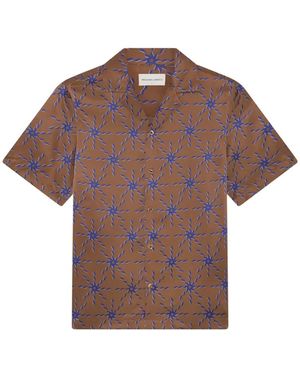 Frescobol Carioca Roberto Silk Shirt - Brown