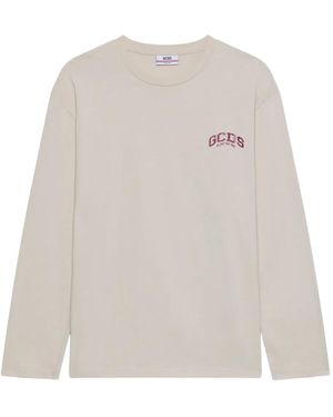 Gcds Long-Sleeved T-Shirt - White