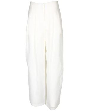Twp Carries Palazzo Trousers - White