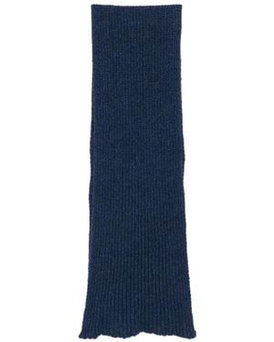 Baserange Gerippter Strickschal - Blau