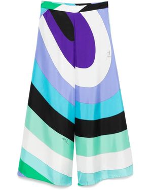 Emilio Pucci Hose mit Madalena-Print - Weiß