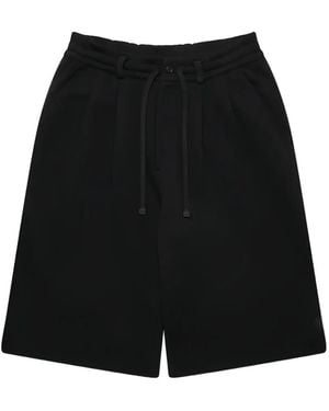 Dover Street Market Drawstring-Detail Pleated Track Trousers - Black