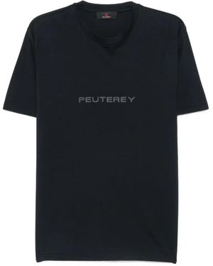 Peuterey Logo-Print T-Shirt - Black