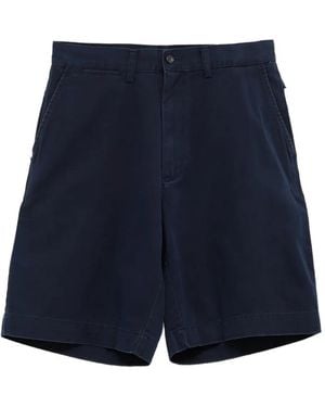 ALL-IN Shorts mit Falteneinsatz - Blau