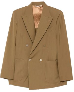 Briglia 1949 Double-Breasted Pocket Blazer - Natural