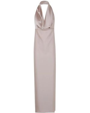 DR. HOPE Draped Maxi Dress - White