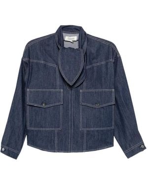 Psophia Pussy-Bow Blouse - Blue